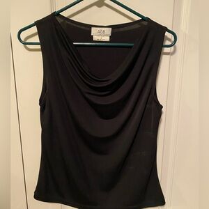 AGB Byer California Black‎ Droop Neck Sleeveless Top SZ Medium